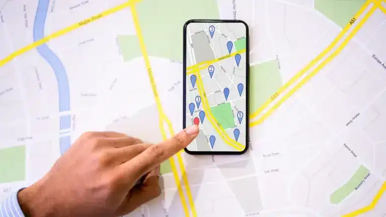 Phone showing aesthetic clinic's ranking on Google Maps