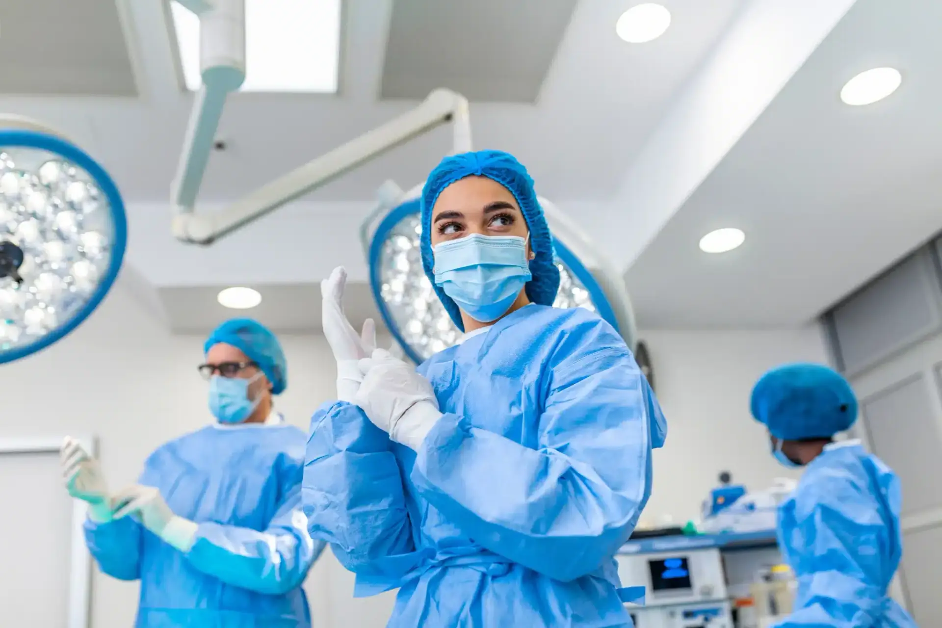 A board-certified plastic surgeon in a bright, modern Central Florida clinic
