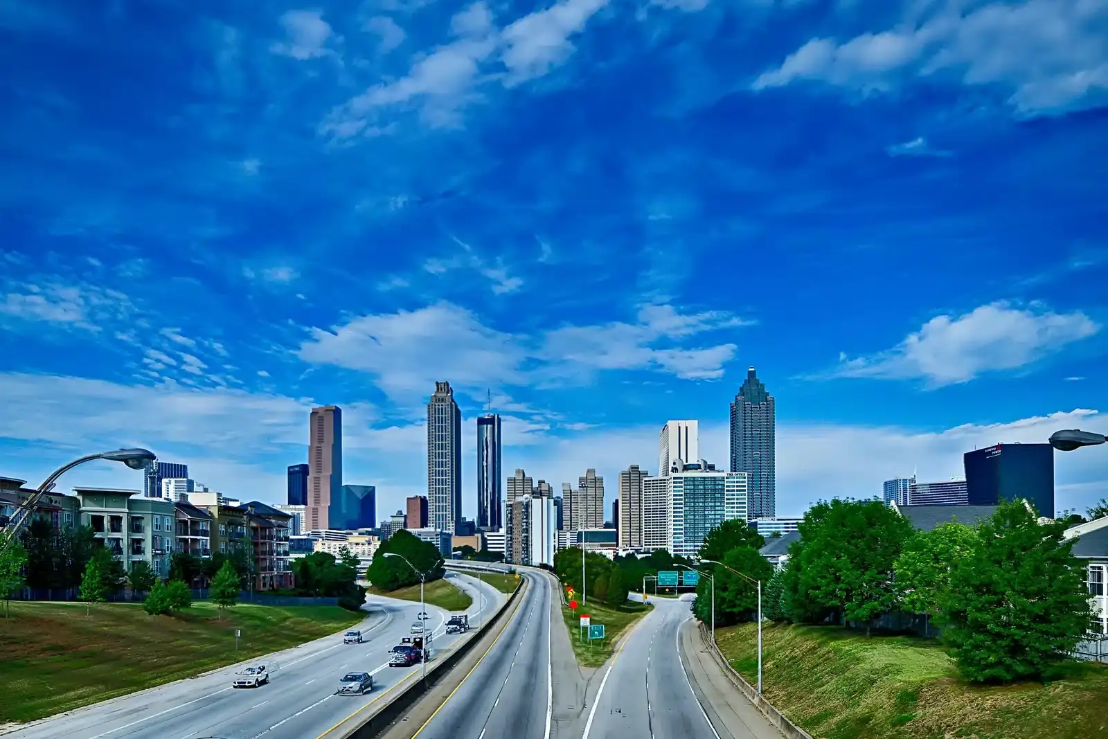 The downtown Atlanta, Georgia skyline, the largest plastic surgery market in the state