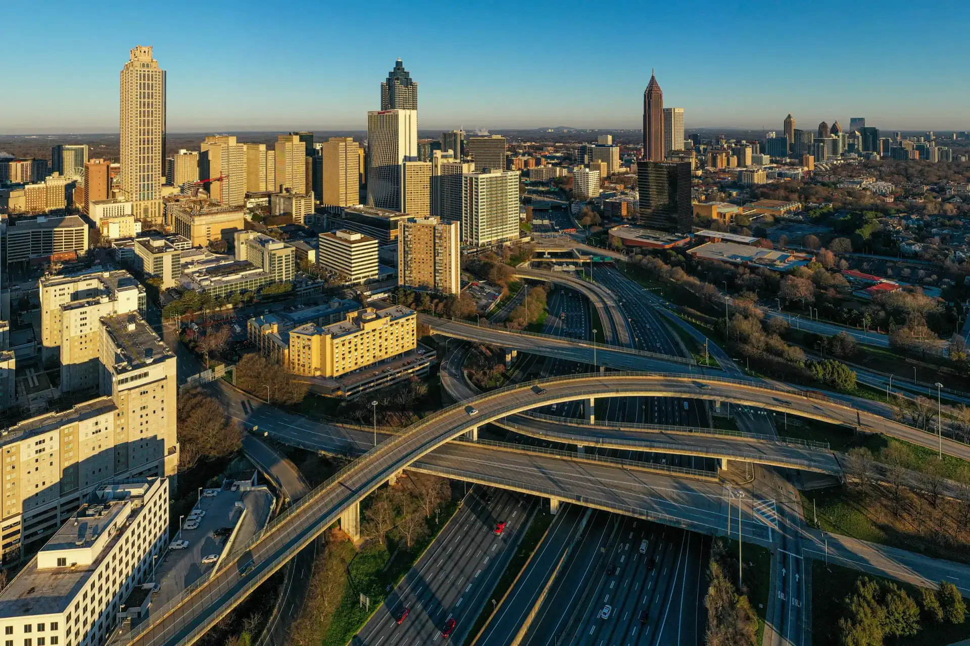The downtown Atlanta, Georgia skyline, the largest and most competitive plastic surgery market in the Southeast