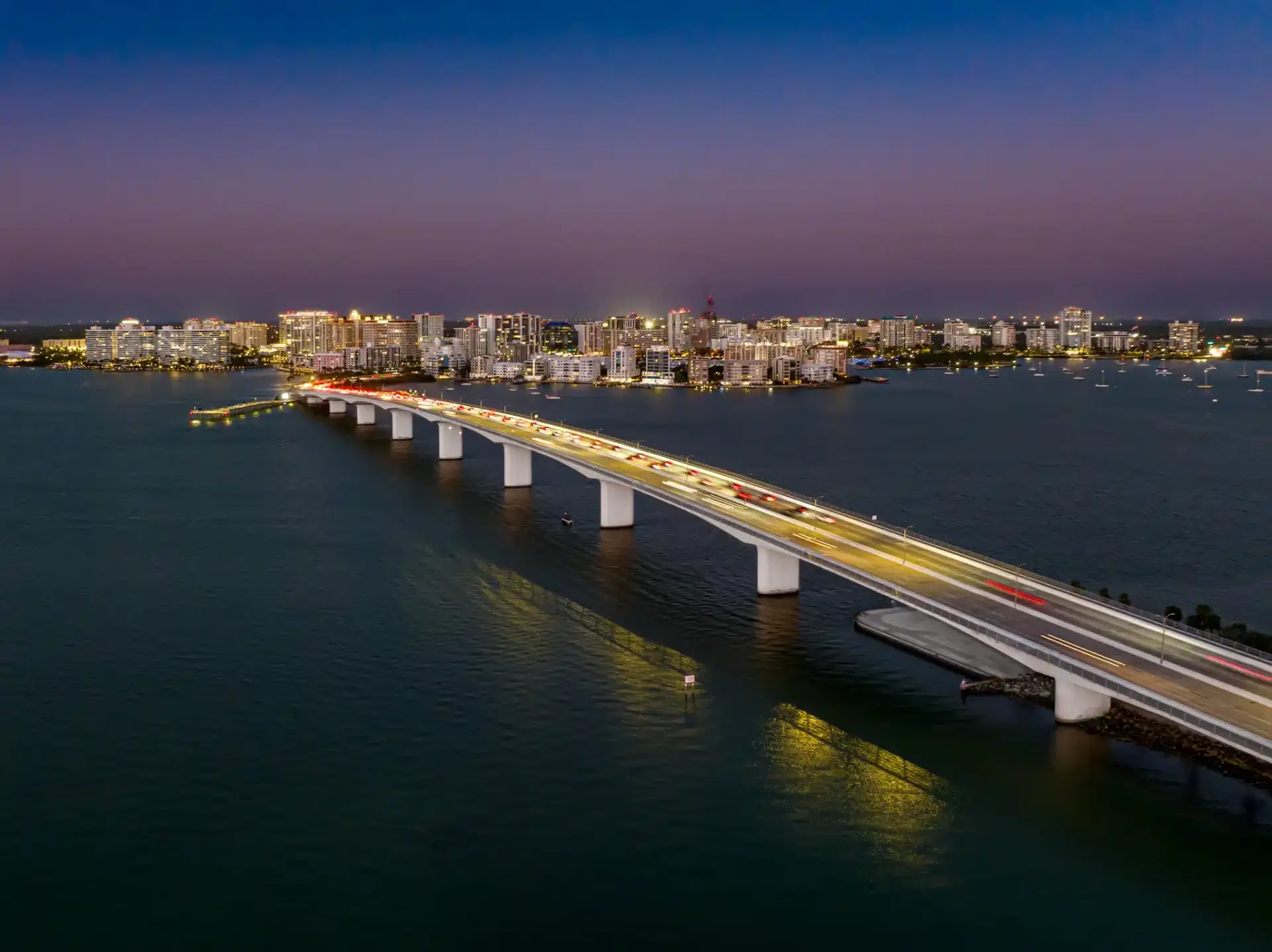 The Sarasota, Florida bayfront, a market split between established coastal wealth and fast-growing inland communities